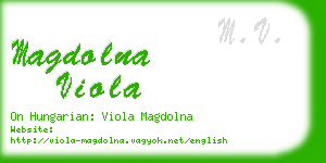 magdolna viola business card